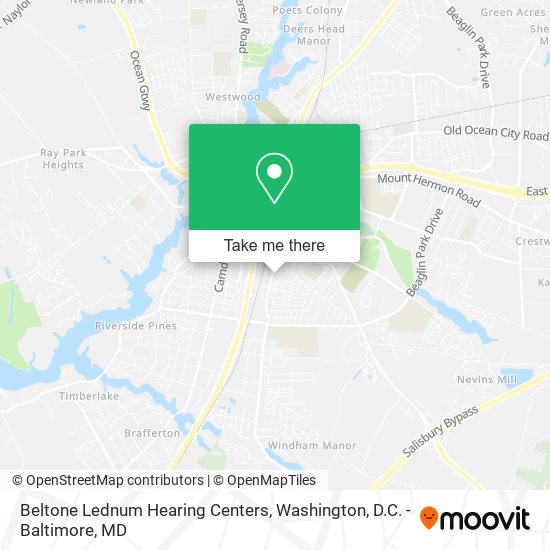 Mapa de Beltone Lednum Hearing Centers