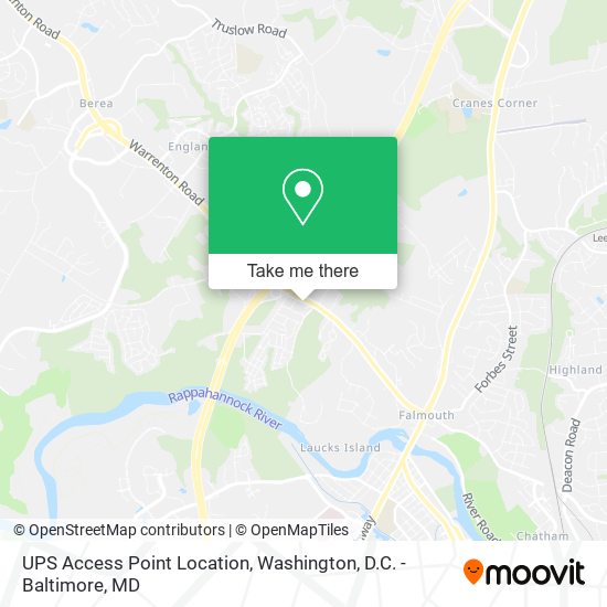 Mapa de UPS Access Point Location