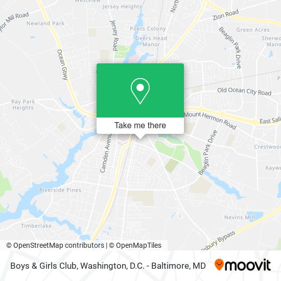 Mapa de Boys & Girls Club