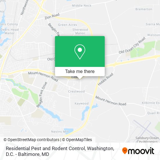 Residential Pest and Rodent Control map