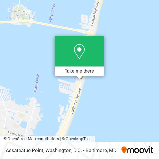 Assateatue Point map