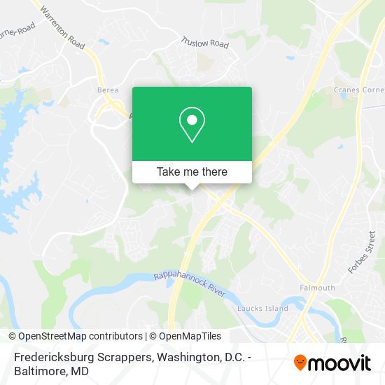 Fredericksburg Scrappers map