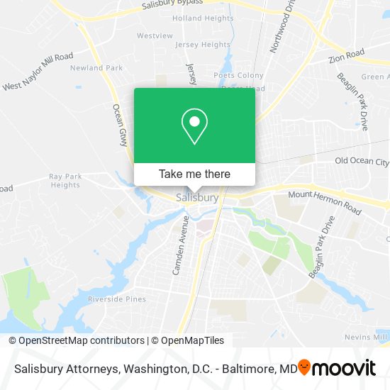 Salisbury Attorneys map