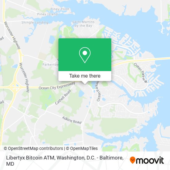 Mapa de Libertyx Bitcoin ATM