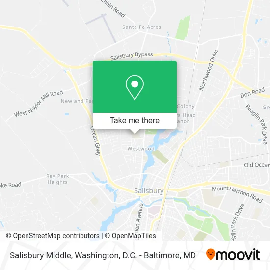 Salisbury Middle map