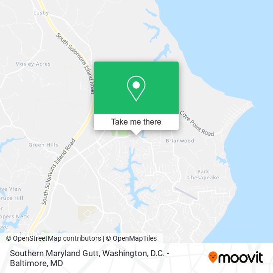 Southern Maryland Gutt map