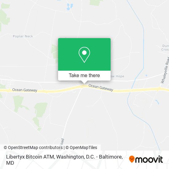 Mapa de Libertyx Bitcoin ATM