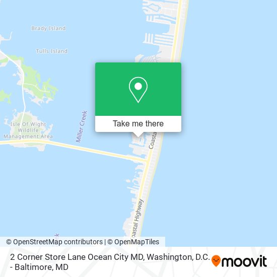 2 Corner Store Lane Ocean City MD map