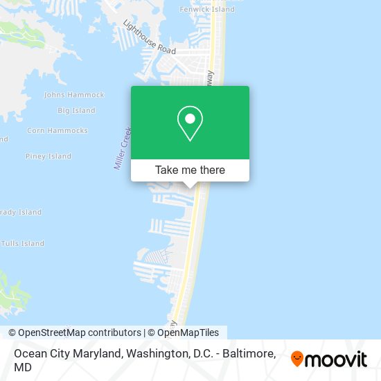 Ocean City Maryland map