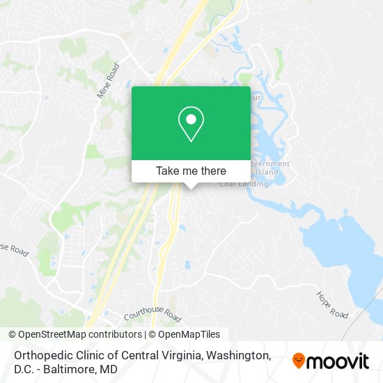 Orthopedic Clinic of Central Virginia map