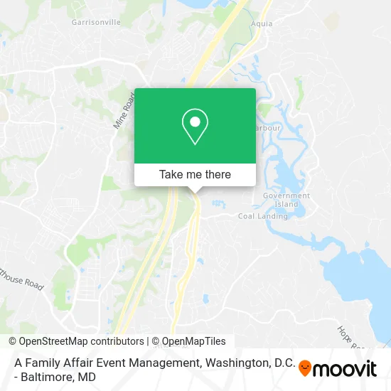 A Family Affair Event Management map
