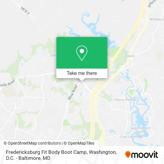 Mapa de Fredericksburg Fit Body Boot Camp