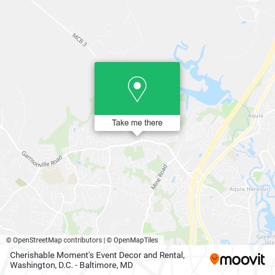 Cherishable Moment's Event Decor and Rental map