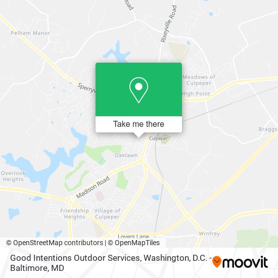 Good Intentions Outdoor Services map