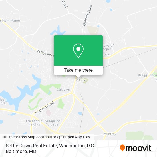Settle Down Real Estate map