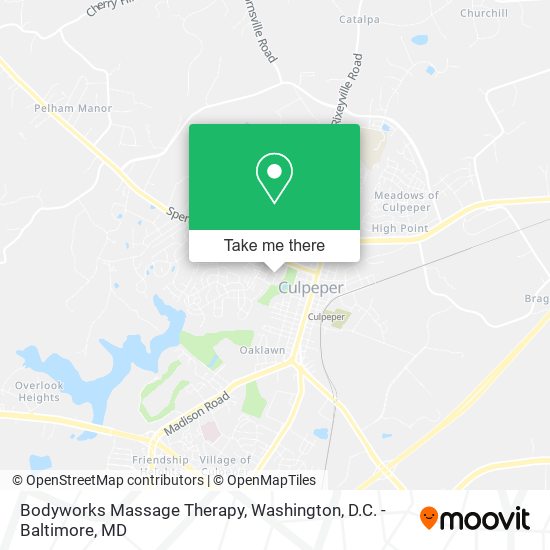Bodyworks Massage Therapy map