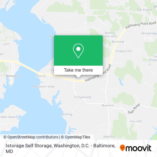 Istorage Self Storage map