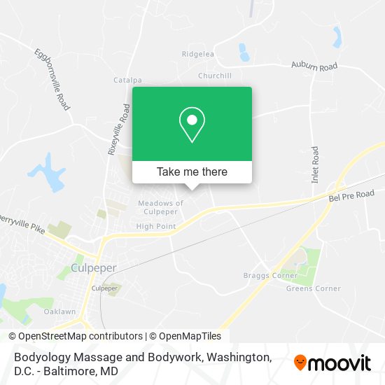 Bodyology Massage and Bodywork map