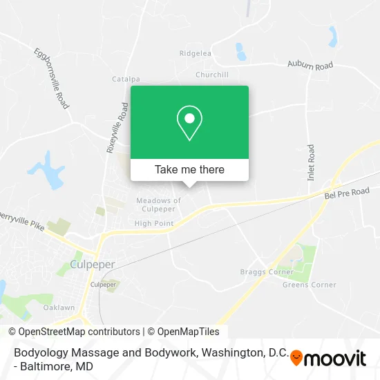 Bodyology Massage and Bodywork map