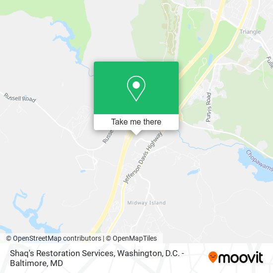 Mapa de Shaq's Restoration Services