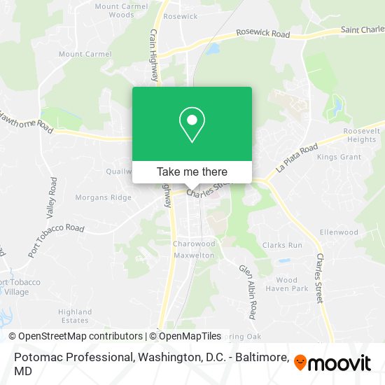 Potomac Professional map