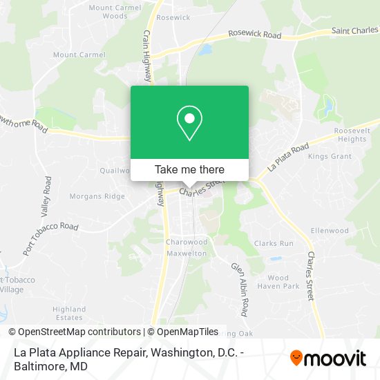 La Plata Appliance Repair map