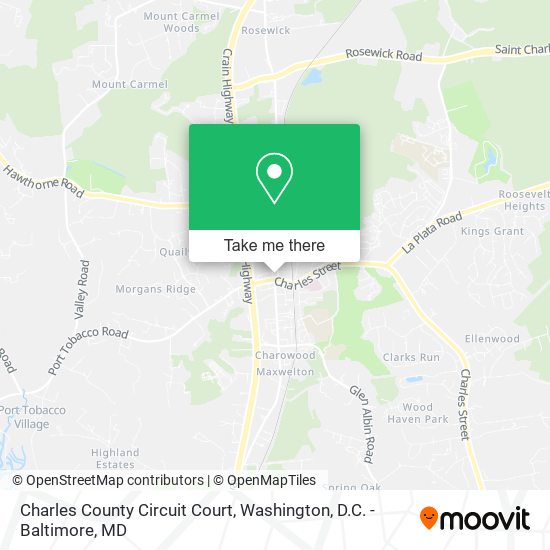 Charles County Circuit Court map