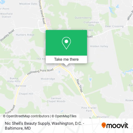 Nic Shell's Beauty Supply map