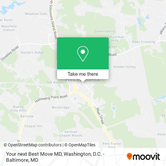 Mapa de Your next Best Move MD