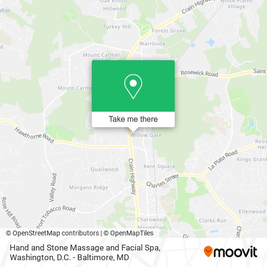 Hand and Stone Massage and Facial Spa map