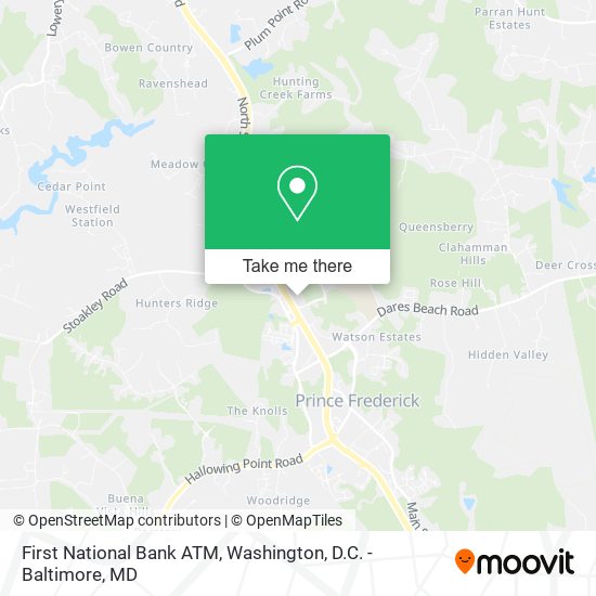 First National Bank ATM map