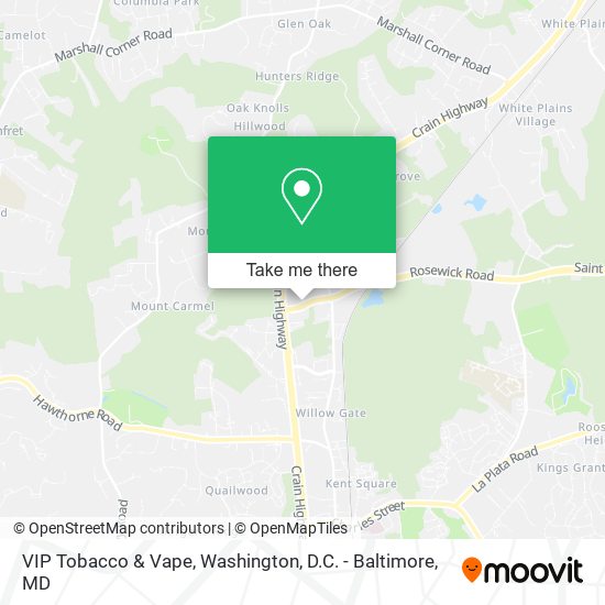 VIP Tobacco & Vape map