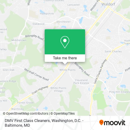 Mapa de DMV First Class Cleaners