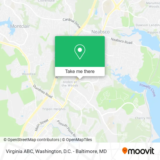 Virginia ABC map