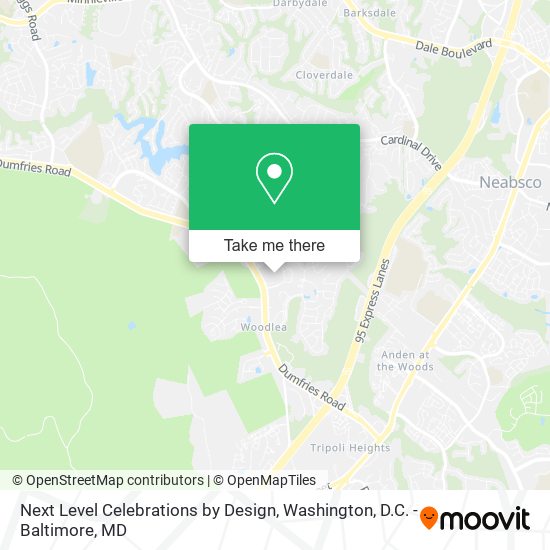 Next Level Celebrations by Design map