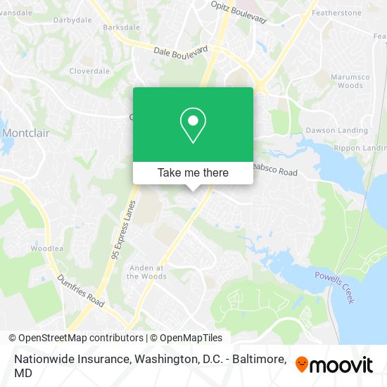 Mapa de Nationwide Insurance