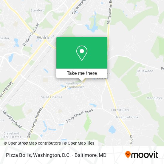 Mapa de Pizza Boli's