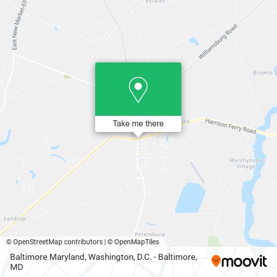 Baltimore Maryland map