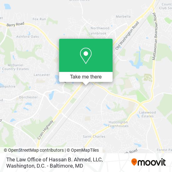 Mapa de The Law Office of Hassan B. Ahmed, LLC