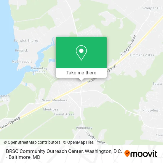 BRSC Community Outreach Center map