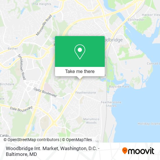 Mapa de Woodbridge Int. Market