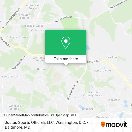 Justus Sports Officials LLC map