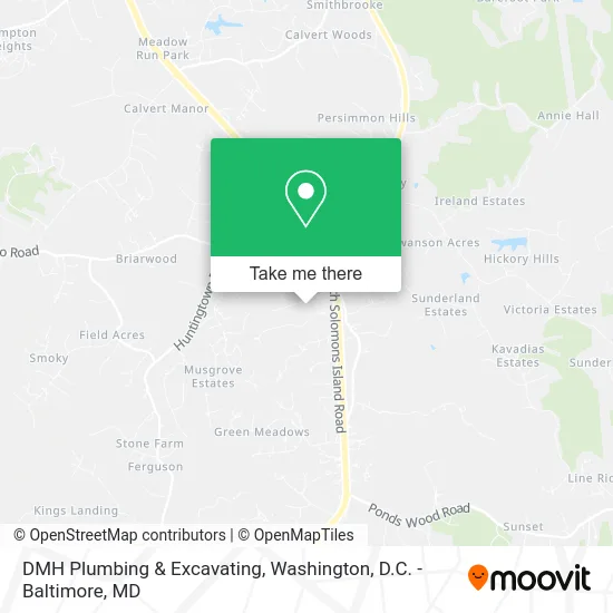 DMH Plumbing & Excavating map