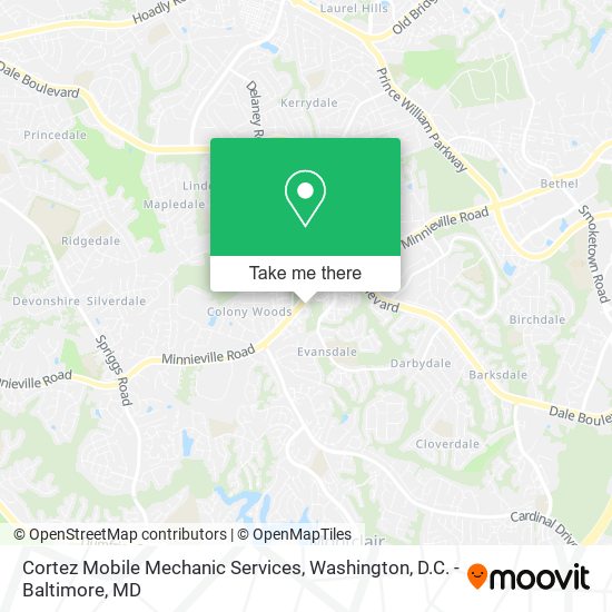 Mapa de Cortez Mobile Mechanic Services