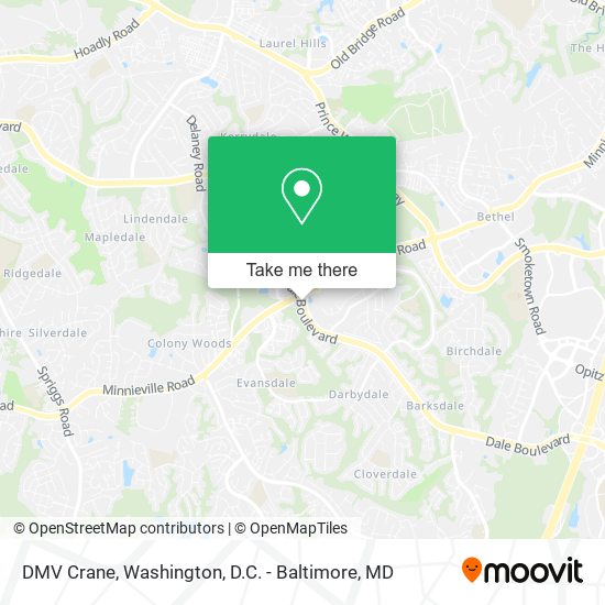 DMV Crane map