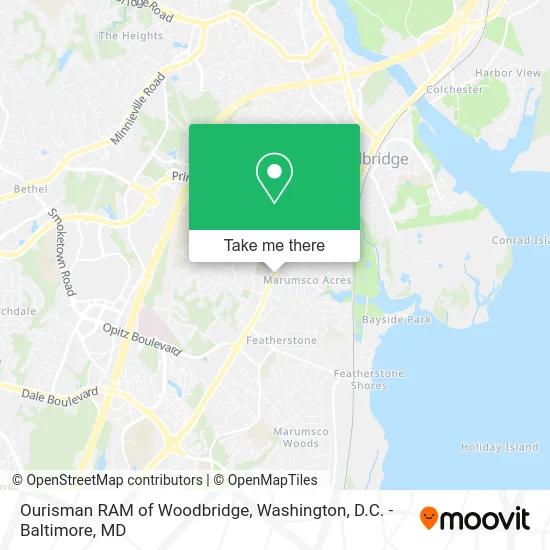 Ourisman RAM of Woodbridge map