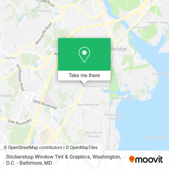 Stickershop Window Tint & Graphics map