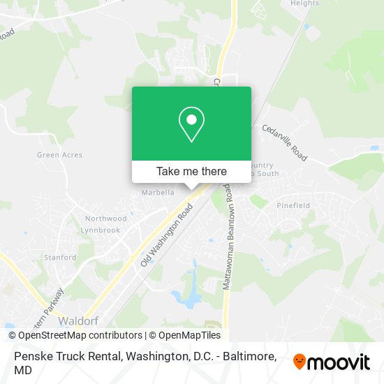 Penske Truck Rental map