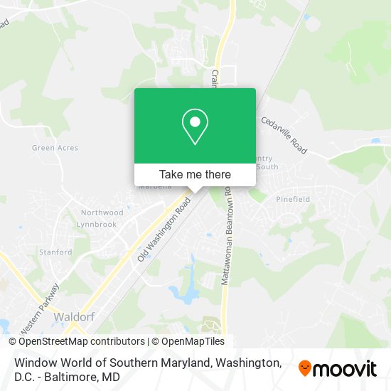 Mapa de Window World of Southern Maryland
