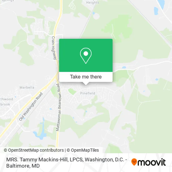 Mapa de MRS. Tammy Mackins-Hill, LPCS